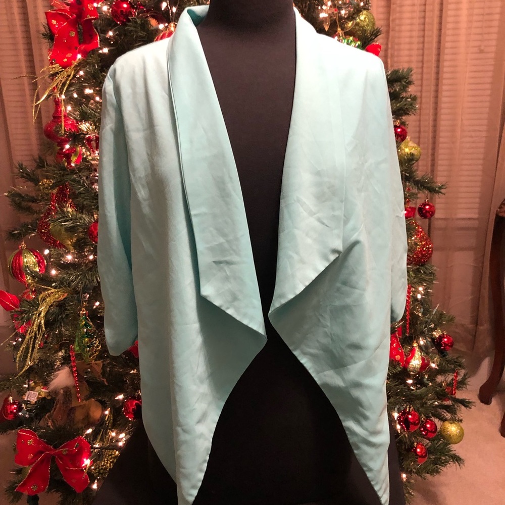 Mint green blazer